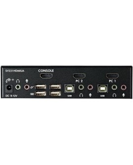 StarTech.com SV231HDMIUA przełącznik KVM Czarny