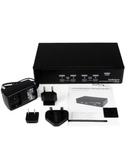 StarTech.com SV431DPUA przełącznik KVM Czarny