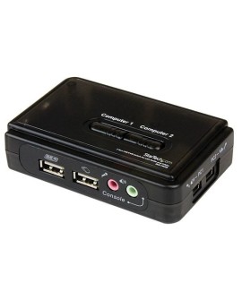 2 PORT USB KVM SWITCH W/ AUDIO/IN