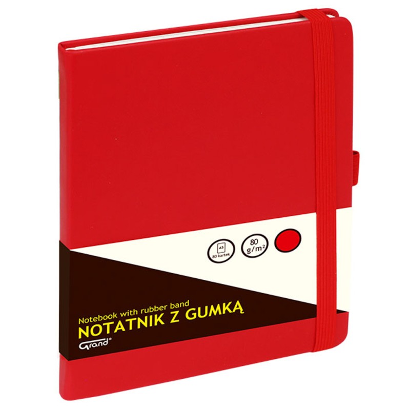 Notatnik z gumką GRAND