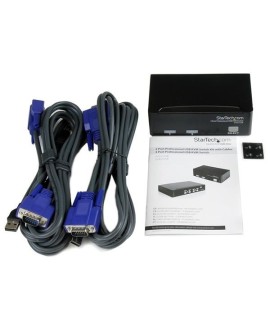 StarTech.com SV231USBGB przełącznik KVM Czarny
