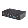 StarTech.com D86A2-2-PORT-8K-KVM przełącznik KVM Czarny