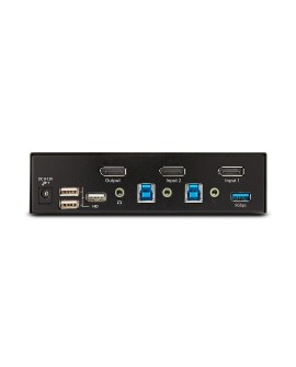 StarTech.com D86A2-2-PORT-8K-KVM przełącznik KVM Czarny