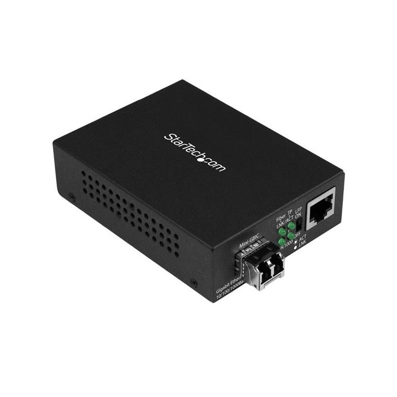 StarTech.com MCM1110MMLC konwerter sieciowy 1000 Mbit/s 850 nm Multifunkcyjny Czarny