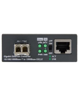 StarTech.com MCM1110MMLC konwerter sieciowy 1000 Mbit/s 850 nm Multifunkcyjny Czarny