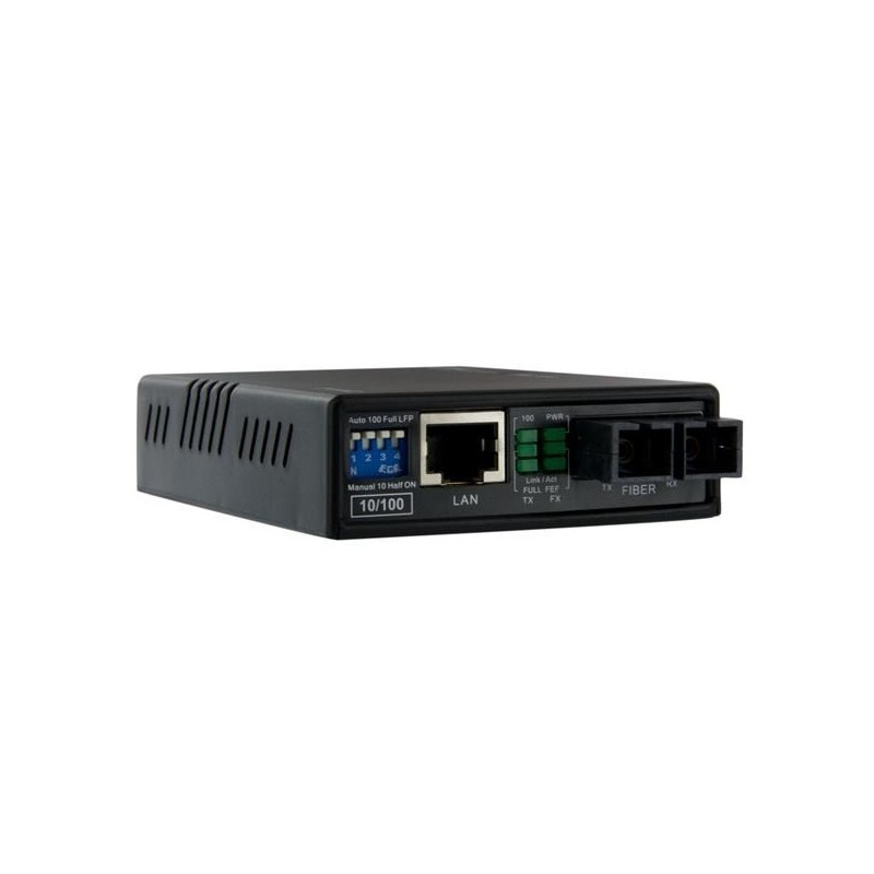 StarTech.com MCM110SC2 konwerter sieciowy 100 Mbit/s 1310 nm Multifunkcyjny Czarny