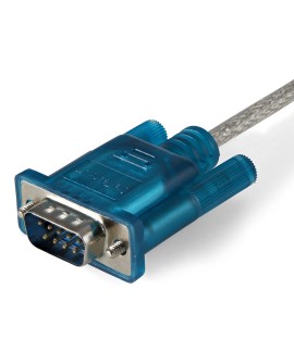 StarTech.com ICUSB232SM3 zmieniacz płci / kabli DB-9 USB 2.0 A Niebieski, Przezroczysty