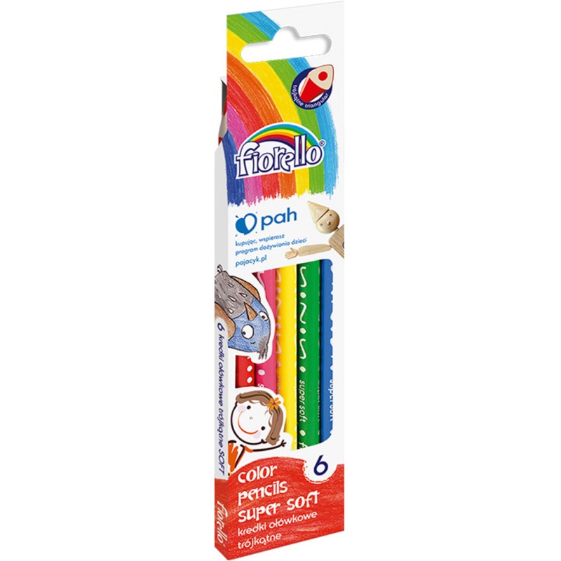 Kredki trójkątne FIORELLO SUPER SOFT