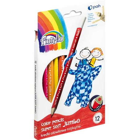 Kredki trójkątne FIORELLO JUMBO SUPER SOFT