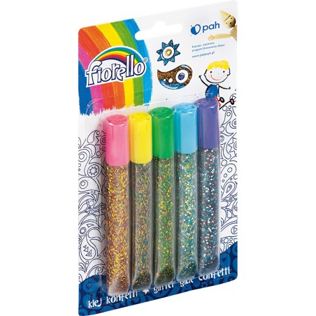 kleje z brokatem