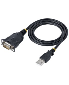 StarTech.com 1P3FP-USB-SERIAL zmieniacz płci / kabli DB-9 USB Typu-A Czarny