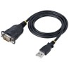 StarTech.com 1P3FP-USB-SERIAL zmieniacz płci / kabli DB-9 USB Typu-A Czarny