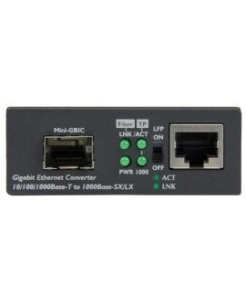 StarTech.com MCM1110SFP konwerter sieciowy 1000 Mbit/s Multifunkcyjny, Pojedynczy Czarny