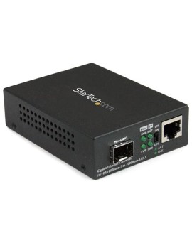 StarTech.com MCM1110SFP konwerter sieciowy 1000 Mbit/s Multifunkcyjny, Pojedynczy Czarny