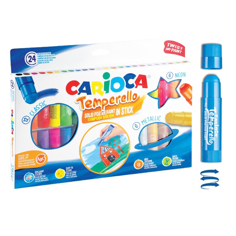 Farby w sztyfcie Carioca TEMPERELLO