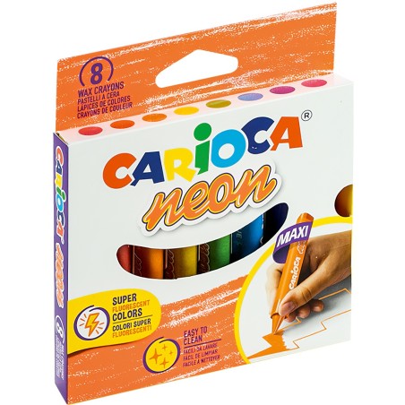 Kredki świecowe CARIOCA neonowe