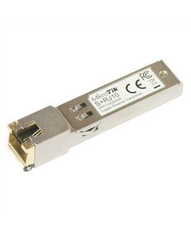 MikroTik S+RJ10 SFP+ Copper RJ-45 10/100/1000/10000 Mbit/s Maximum transfer distance 200 m COMPATIBLE ONLY WITH ACTIVE COOLING