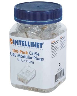 Intellinet 790055 wtyczka RJ-45 Przezroczysty