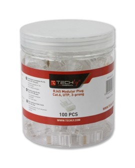 Techly IWP-JAR-C6RTY wtyczka RJ45 Przezroczysty