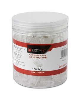 Techly IWP-JAR-C5RTY wtyczka RJ45 Przezroczysty
