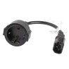 LANBERG PRZEDŁUŻACZ KABLA ZASILAJĄCEGO IEC 320 C14 - SCHUKO(F), 20CM
