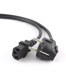 Kabel GEMBIRD PC-186-VDE-3M (C13 / IEC C13 / IEC 320 C13 - Schuko 3m kolor czarny)