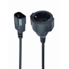 Adapter GEMBIRD PC-SFC14M-01 (C14 / IEC C14 / IEC 320 C14 M - Schuko, Shuko F 0,15m kolor czarny)