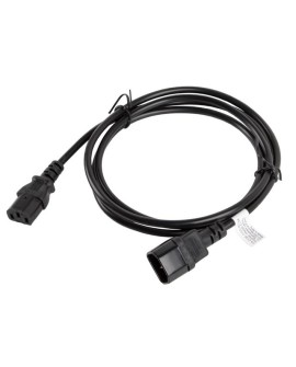 Przedłużacz Lanberg CA-C13E-11CC-0018-BK (C13 / IEC C13 / IEC 320 C13 M - C14 F 1,8m kolor czarny)