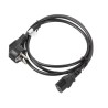 Kabel Lanberg CA-C13C-11CC-0018-BK (C13 / IEC C13 / IEC 320 C13 F - Schuko M 1,8m kolor czarny)
