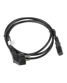 Kabel Lanberg CA-C13C-11CC-0018-BK (C13 / IEC C13 / IEC 320 C13 F - Schuko M 1,8m kolor czarny)