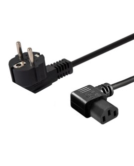 Kabel SAVIO CL-115 (C13 / IEC C13 / IEC 320 C13 M - Schuko M 1,2m kolor czarny)