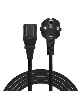SAVIO SAVIO CL-181 KABEL ZASILAJĄCY CEE 7/7 (E/F) – IEC C13 5M CL-181