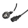 Kabel Lanberg CA-C13C-11CC-0050-BK (C13 / IEC C13 / IEC 320 C13 F - Schuko M 5m kolor czarny)
