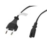 LANBERG KABEL ZASILAJĄCY EURO CEE 7/16 - C7 1.8M (ÓSEMKA)