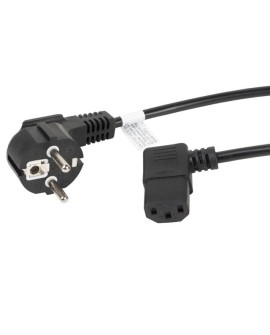 Kabel Lanberg CA-C13C-12CC-0018-BK (C13 / IEC C13 / IEC 320 C13 F - Schuko M 1,8m kolor czarny)
