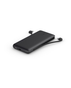 Powerbank Belkin BOOSTCHARGE Plus 10K USB-C Power Bank with Integrated Cables Lightning and USB-C 10000mAh 18W Black