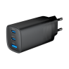 GEMBIRD SZYBKA ŁADOWARKA USB POWER DELIVERY USB TYPU C, 3X USB, 65 W, GAN CZARNA