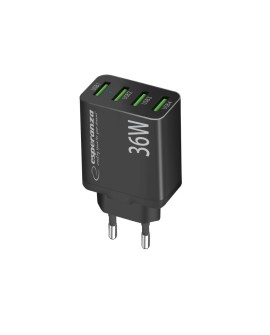 ESPERANZA ŁADOWARKA SIECIOWA 36W 4X USB-A QC 3.0 18W EZC107K