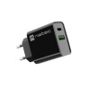 NATEC ŁADOWARKA SIECIOWA RIBERA USB-A + USB-C 20W POWER DELIVERY CZARNA NUC-2062
