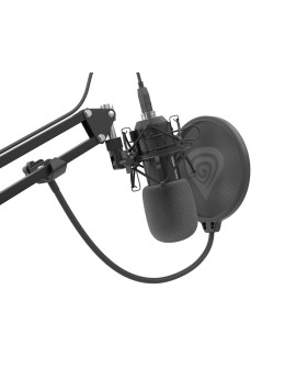 Mikrofon Genesis Radium 400 Studyjny USB Ramię Popfiltr