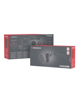 Mikrofon Genesis Radium 400 Studyjny USB Ramię Popfiltr