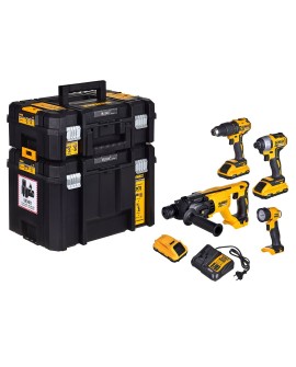 Zestaw COMBO 18V 3x3,0Ah TSTAK DCD778+DCF787+DCH033+DCL040 DEWALT