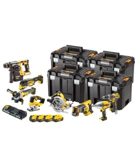 DEWALT.ZESTAW COMBO 18V DCK865P4T (DCD796, DCF899H, DCS367, DCH273, DCS334, DCG405, DCS355, DCS570) 4x5,0Ah 4xTSTAK