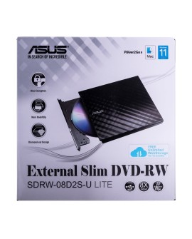DVD-REC ASUS SDRW-08D2S-U LITE USB SLIM CZARNY BOX