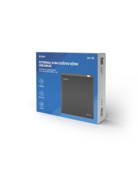 SAVIO NAGRYWARKA ZEWNĘTRZNA TYPU SLIM CD/DVD R/RW – USB 2.0 AK-43