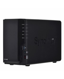 NAS Synology DS224+ Tower 2x (3.5" SATA HDD) Intel Celeron J4125 ,2GB DDR4 (max. 6GB), 2x 1GbE RJ-45