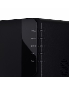 NAS Synology DS224+ Tower 2x (3.5" SATA HDD) Intel Celeron J4125 ,2GB DDR4 (max. 6GB), 2x 1GbE RJ-45