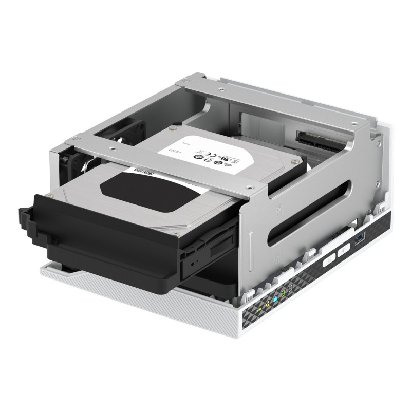 Qnap TS-233, Tower, 2 x 2.5"/3.5" SATA, ARM 2.0GHz Quad core, 2GB, 1 x 1GbE, External adapter (PSU)