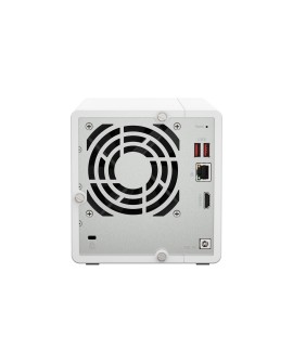 Qnap TS-364-8G, Tower, 3.5" SATA, Intel Celeron N5105/N5095 4C/4T, 8 GB onboard not expandable, 1 x 2.5GbE, External adapter
