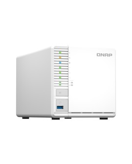 Qnap TS-364-8G, Tower, 3.5" SATA, Intel Celeron N5105/N5095 4C/4T, 8 GB onboard not expandable, 1 x 2.5GbE, External adapter